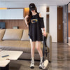 おしゃれ度高め レース 美人度アップ 切り替え プリント全4色 Tシャツ カットソー＜U-9213＞