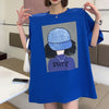話題沸騰中 都市ファッショ 流行新作 オシャレ デザイン プリント全6色 半袖Tシャツ<U-9108>