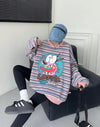 【裹起毛】オシャレデザイン  sweet系可愛い スウェット<U-10564>