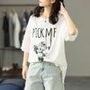 絶対欲しい レース エレガント 切り替え プリント 半袖Tシャツ＜U-8587＞