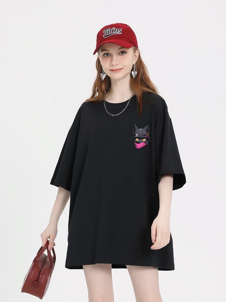 絶対欲しい 絶対流行 キュート 早い者勝ち カジュアル 2色選択 Tシャツ<U-11137>