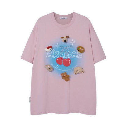 数量限定 ファッション アクティブも綺麗も叶う ゆったり 男女兼用 全3色 半袖Tシャツ＜U-9066＞