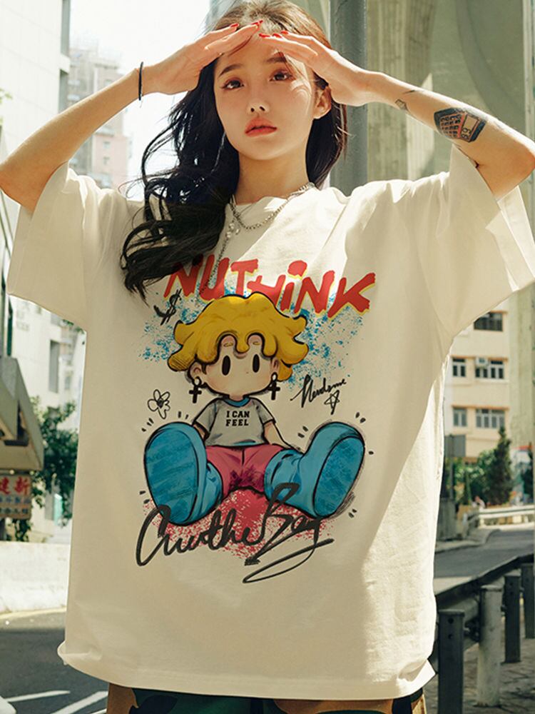 話題沸騰中 目を奪われる 流行新作 カジュアル ゆったり 全2色 半袖Tシャツ＜U-9295＞