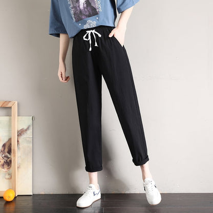 定番シンプル  ファッション ゆったりパンツ<U-6541>