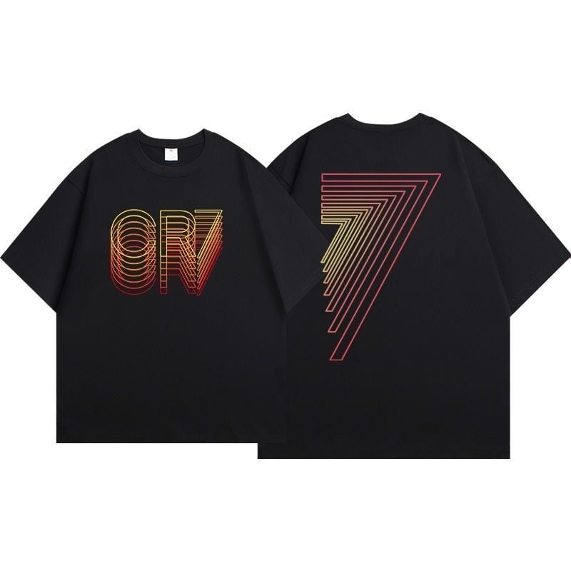 早い者勝ち アバンギャルド 大活躍 プリント 2色 半袖Tシャツ<U-8835>