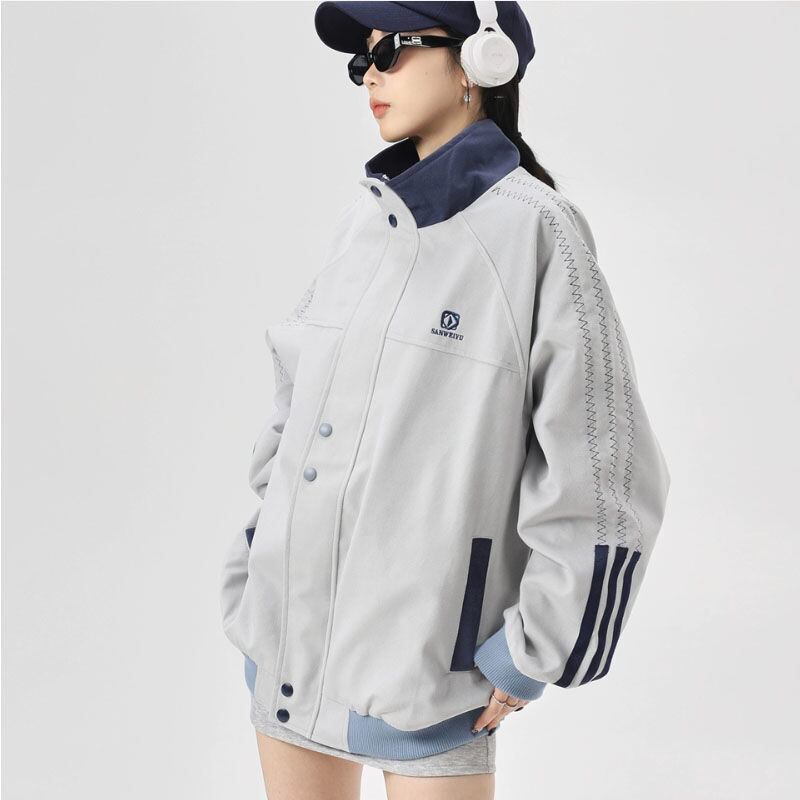好感度UP スタイルアップ スタイルアップ 切り替え 3色選択 ジャケット <U-10506>