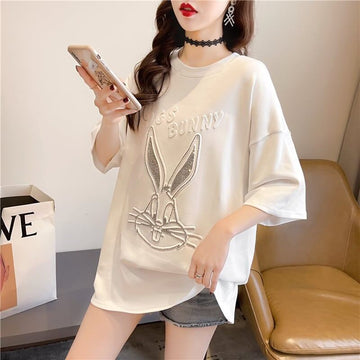 オシャレ度満点 切り替え 着心地抜群 プリント Tシャツ カットソー＜U-3549＞