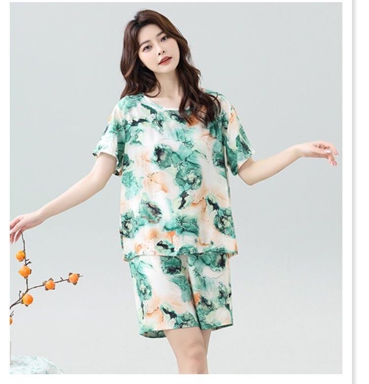 売り切れ必至 ファッション 今季マストバイ 半袖Ｔシャツⅹパンツセット全6色 パジャマ<U-11551>