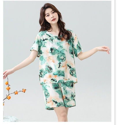 売り切れ必至 ファッション 今季マストバイ 半袖Ｔシャツⅹパンツセット全6色 パジャマ<U-11551>