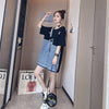 個性的なデザイン 2色選択可 一目惚れ レイヤード風 Tシャツ カットソー＜U-8286＞