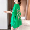 スタイリッシュ 切り替え 一目惚れ プリント Tシャツ カットソー＜U-3619＞