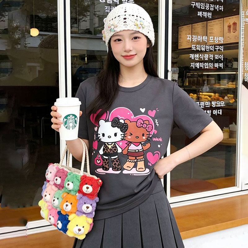 売れ筋 カジュアル プリント Tシャツ U-13472
