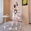 新商品 ラウンドネック 好感度満載 プリント Tシャツ カットソー＜U-8477＞