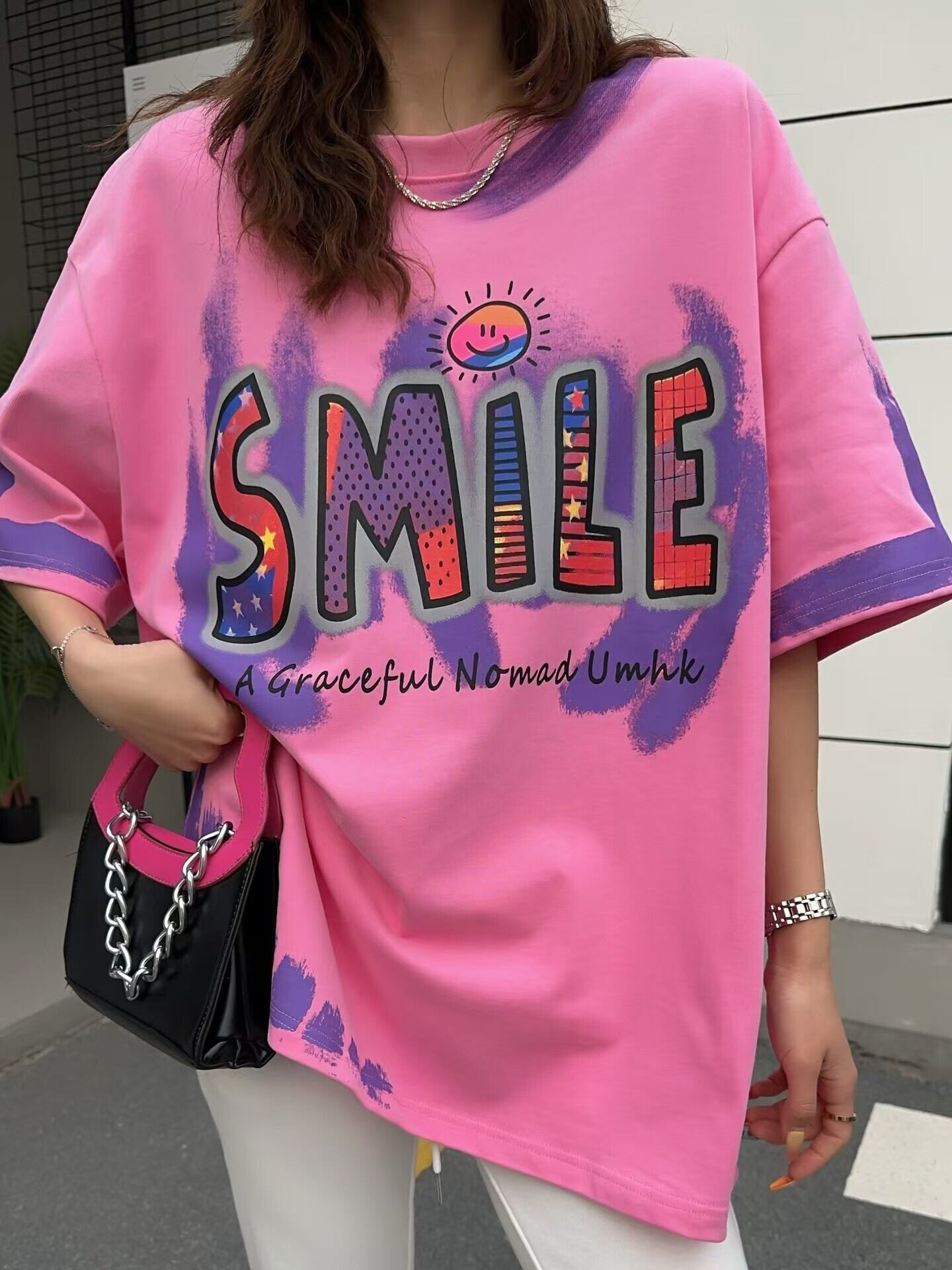 おすすめ 好感度UP 美人度アップ カジュアル 全4色 半袖 Tシャツ ＜U-11234＞
