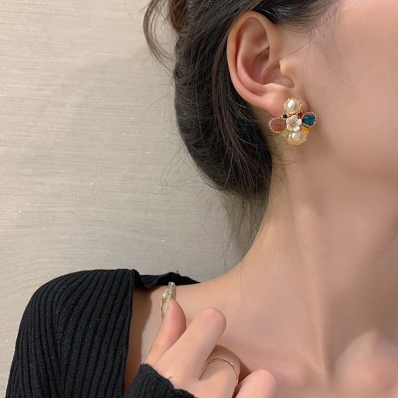 高級感溢れる 美人度アップ ファッション ピアス アクセサリー＜ins-3340＞