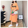 スタイリッシュ プリント カジュアル Tシャツ カットソー ワンピース＜U-8285＞