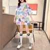 美人度アップ プリント ファッション Tシャツ カットソー ワンピース＜U-3303＞