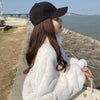 美人度アップ 全２色 アルファベットロゴボアフルジップパーカー 厚手トップス ＜U-10095＞