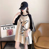 大活躍 ラグランTシャツ カラーマッチング ウサギちゃん 配色 プリント半袖 ＜U-3016＞
