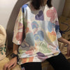 個性的なデザイン プリント 好感度満載 Tシャツ カットソー＜U-3317＞
