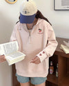 定番シンプル  いちごロゴ パーカ全4色トップス<U-4791>