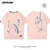 着回し力抜群 おすすめ シンプル プリントロゴ 半袖 Tシャツ-A2632