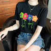 個性的なデザイン プリント 一目惚れ Tシャツ カットソー＜U-3273＞