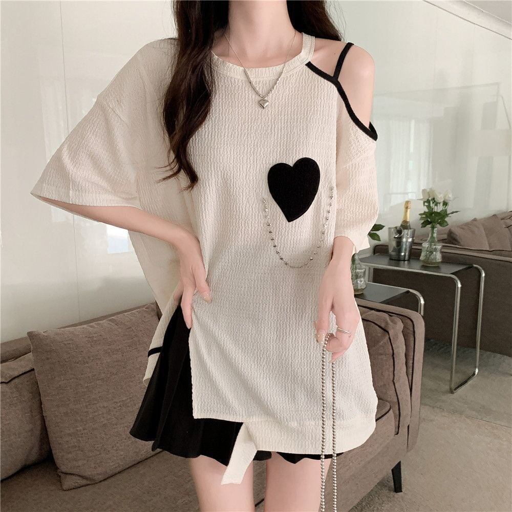 超人気商品 オフショルダー ファッション Tシャツ ＜U-8667＞