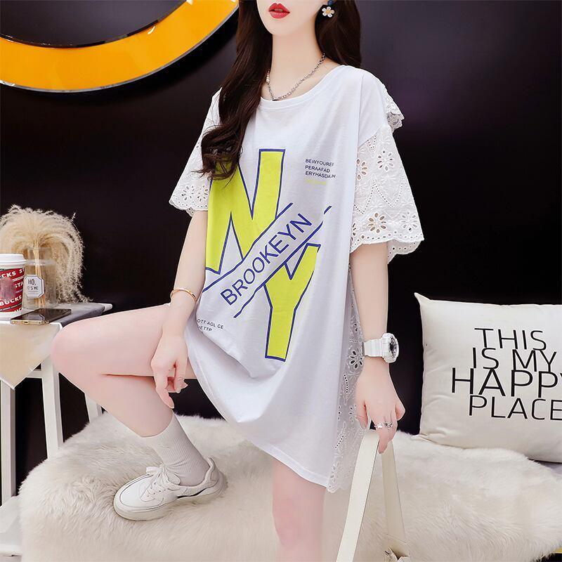 デザイン感 3色選択可 合わせやすい プリント Tシャツ カットソー＜U-3095＞
