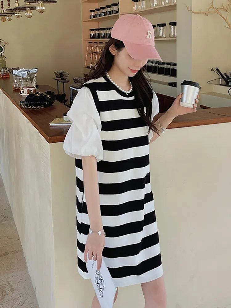 定番シンプル 美人度アップ 売り切れ必至 デザイン性抜群 ワンピース<U-11115>