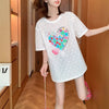 新商品 透かし彫り キュート ゆったり 半袖Tシャツ＜U-8422＞