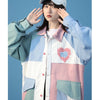 人気商品再入荷 ジャケット 切り替え ゆったりコート<U-4971>
