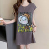 真夏も快適 着心地良い ファッション感満々 プリント全4色 ノースリーブ Tシャツ カットソー＜U-9161＞