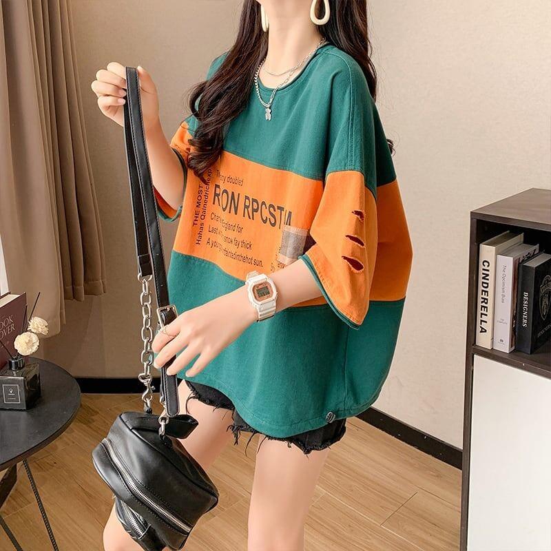 オシャレ度満点 3色選択可 美感いっぱい Tシャツ カットソー＜U-3042＞