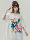 売り切れ必至 プリント ファッション 4色選択 半袖Tシャツ＜U-8594＞