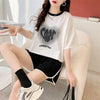 スタイリッシュ 切り替え 一目惚れ Tシャツ＋ショートパンツ セットアップ＜U-3614＞