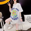 【半額！期間限定！！】新商品 切り替え 一目惚れ 透かし彫り プリント Tシャツ カットソー＜U-8523＞