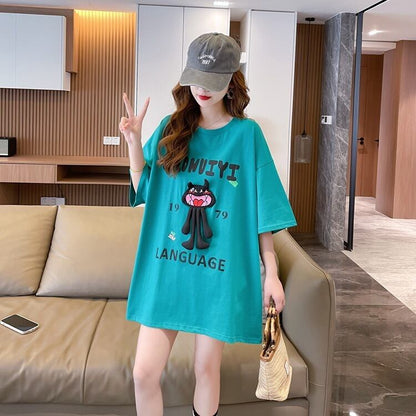 今季マストバイ ファッション 新商品 プリント ゆったり 全4色 半袖 Tシャツ＜U-11365＞