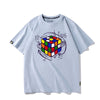 カジュアル プリント アバンギャルド 全7色 半袖 Tシャツ <U-11536>
