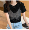 売り切れ必至 絶対流行 好感度UP 早い者勝ち カジュアル 2色選択 Tシャツ<U-11508>