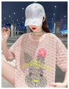 話題沸騰中 キュート カジュアル ホットダイヤモンド 半袖Tシャツ＜U-8626＞