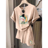 大活躍 カジュアル 夏に嬉しい機能付き 半袖Ｔシャツⅹパンツセット全4色<U-9147>