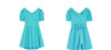 大人可愛い ガーリー パフスリーブ ワンピース U-80049