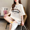 ゆったり感アップ 切り替え オシャレ度満点 プリント Tシャツ カットソー＜U-3478＞