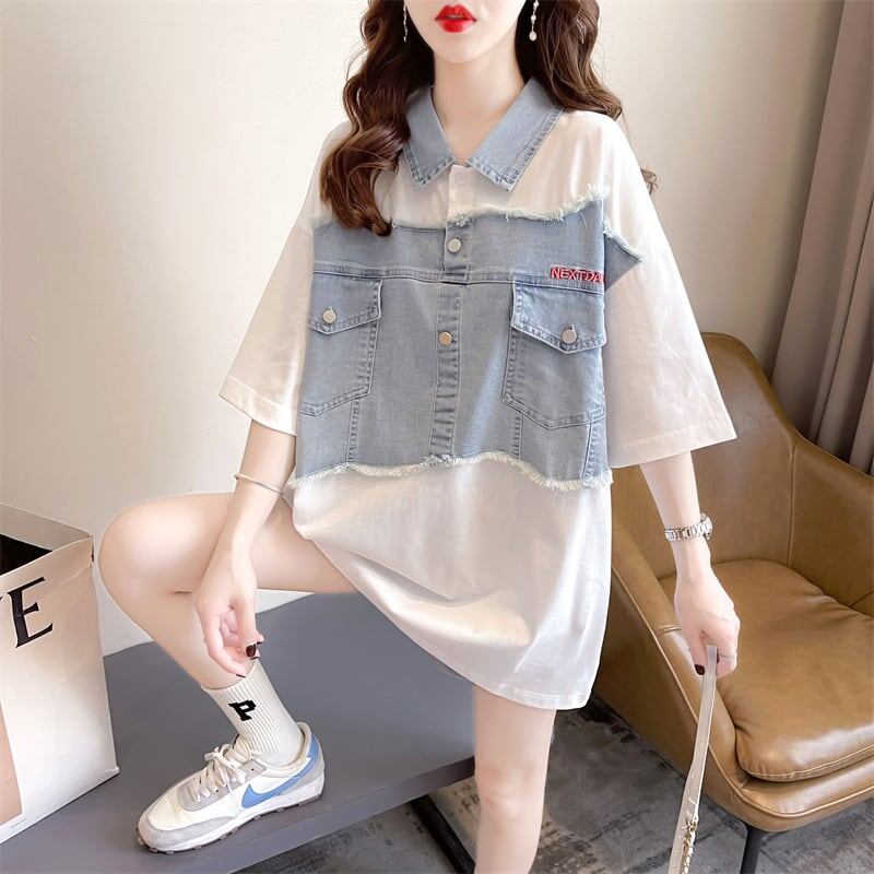 スタイリッシュ プリント 一目惚れ Tシャツ カットソー＜U-3358＞