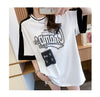絶対流行 一目惚れ 個性的なデザイン 2色選択可 プリント Tシャツ カットソー＜U-8279＞