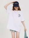 売り切れ必至 4色選択 ポップなプリントが夏に映えるプリント 半袖Tシャツ＜U-9327＞
