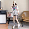 オシャレ度満点 プリント 高級感溢れる Tシャツ カットソー＜U-3336＞