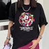 話題沸騰中 スマイリー カジュアル 半袖 Tシャツ <U-8651>