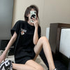 今季大好評 切り替え 美感いっぱい プリント Tシャツ カットソー＜U-3458＞